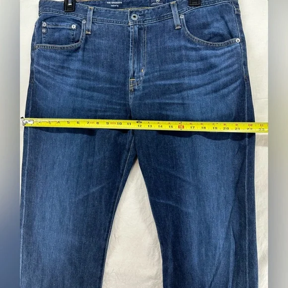 Adriano Goldschmied The Graduate Tailored Leg Jean Men Size 38x34 (Meas 38x35)